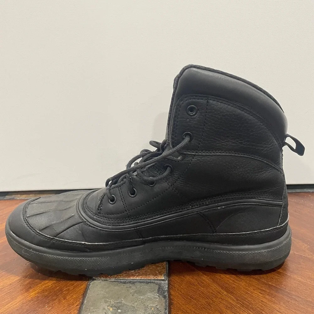 Nike Woodside II ACG Duck Boots Black Leather Mens 10.5 525393-090 Repair Needed